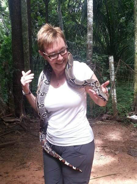 Denise and boa constrictor