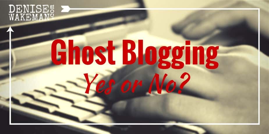 Ghost Blogging Yes or No - Poll