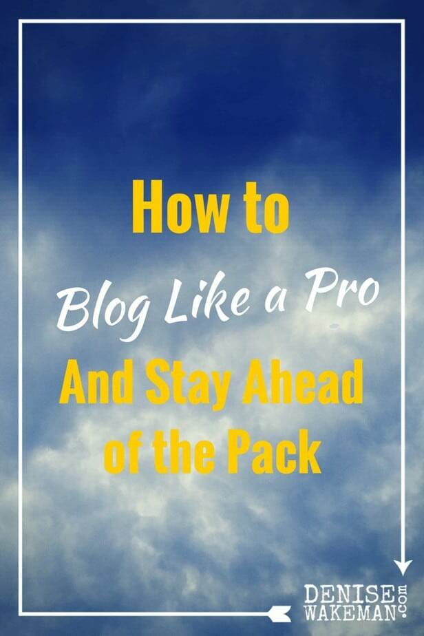 10 articles to help you learn how to blog like a pro, stay ahead of your competition, avoid becoming irrelevant and attract the right people to your blogsite.