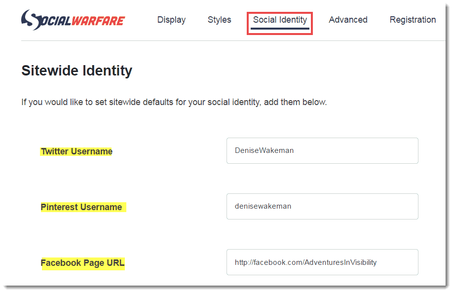 check the settings for your social share button plugin - Social Warfare plugin check the settings for your social share button plugin