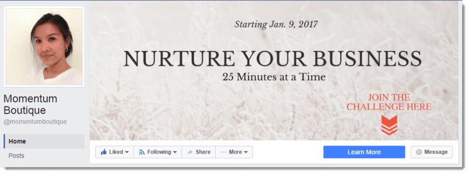 Momentum Boutique Facebook Cover image
