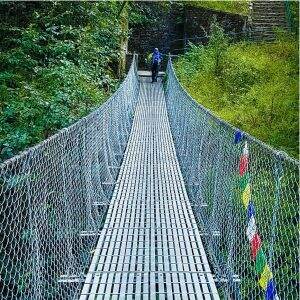 Suspension bridge Annapurna trek