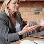 Women having an online meeting